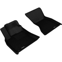 3D MAXpider Custom Fit KAGU Floor Mat (BLACK) Compatible with PORSCHE MACAN (95B) 2014-2023 - Front Row
