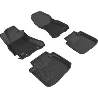 3D MAXpider Custom Fit KAGU Floor Mat (BLACK) Compatible with SUBARU LEGACY/OUTBACK 2015-2019 - Full Set