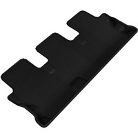 3D MAXpider-L1TY16331509 Third Row Custom Fit All-Weather Floor Mat for Select Toyota Highlander Models - Kagu Rubber (Black)