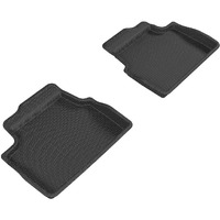 3D MAXpider Custom Fit Kagu Floor Mat (Black) for 2014-2022 Mini Hardtop 4-Door - 2ND Row