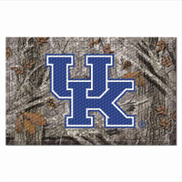 FANMATS 19217 Kentucky Wildcats Rubber Scraper Door Mat, Camo Color