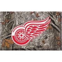 FANMATS 19143 Detroit Red Wings Rubber Scraper Door Mat, Camo Color