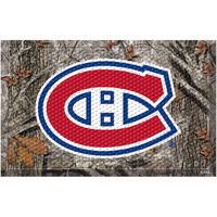 FANMATS 19153 Montreal Canadiens Rubber Scraper Door Mat, Camo Color