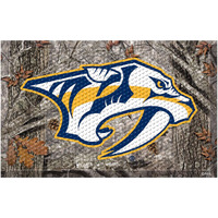 FANMATS 19155 Nashville Predators Rubber Scraper Door Mat, Camo Color