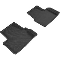 3D MAXpider Second Row Custom Fit All-Weather Floor Mat for Select Chevrolet Volt Models - Kagu Rubber (Black)