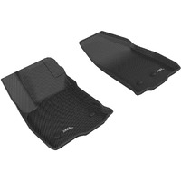 3D MAXpider Custom Fit Kagu Floor Mat (Black) for 2016-2019 Chevrolet Volt - 1ST Row