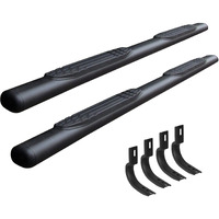 Go Rhino 104404680T 4" 1000 Series Side Steps with Mounting Bracket Kit for 07-19 GMC, Chevrolet (Extended Cab Pickup)