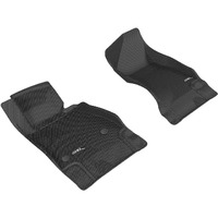 3D MAXpider Custom Fit Kagu Floor Mat (Black) Compatible with Chevrolet Camaro 2016-2024 - Front Row