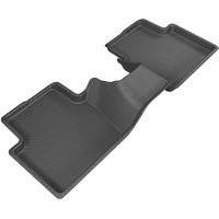 3D MAXpider L1MZ05121509 Second Row Custom Fit All-Weather Floor Mat for Select Mazda CX-3 Models - Kagu Rubber (Black)