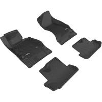 3D MAXpider Custom Fit KAGU Floor Mat (BLACK) Compatible with CHEVROLET CAMARO 2016-2023 - Full Set