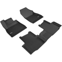 3D MAXpider Custom Fit KAGU Floor Mat (BLACK) Compatible with CHEVROLET CRUZE 2016-2019 - Full Set
