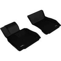 3D MAXpider Custom Fit Kagu Floor Mat (Black) Compatible with Mercedes-Benz S-Class/S63/S65 AMG Sedan 2014-2020 - Front Row