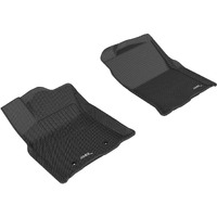 3D MAXpider Custom Fit Kagu Floor Mat (Black, Passenger's Side Without Retention) Compatible with Toyota Tacoma Access Cab / Double Cab 2016-2017 - R1
