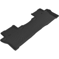3D MAXpider Custom Fit Kagu Floor Mat (Black) Compatible with Honda Passport 2019-2025 / Pilot 2016-2022 - Second Row