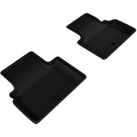 3D MAXpider Custom Fit Kagu Floor Mat (Black) Compatible with Infiniti Q50 2014-2024 - Second Row