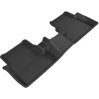 3D MAXpider Second Row Custom Fit All-Weather Floor Mat for Select Lincoln MKC Models - Kagu Rubber (Black)