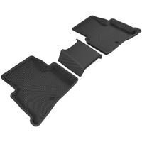 3D MAXpider-L1KA04021509 Second Row Custom Fit All-Weather Floor Mat for Select Kia Sportage Models - Kagu Rubber (Black)