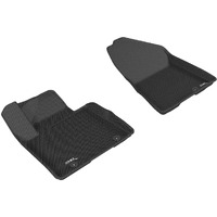 3D MAXpider Front Row Custom Fit All-Weather Floor Mat for Select Kia Sportage Models - Kagu Rubber (Black)