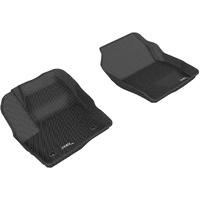 3D MAXpider Custom Fit Kagu Floor Mat (Black) Compatible with Ford Escape 2015-2019 - Front Row