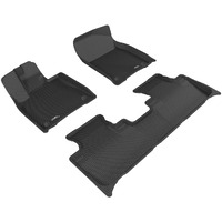 3D MAXpider Custom Fit Kagu Floor Mat (Black) Compatible with Lexus RX / RX Hybrid 2016-2022 - Full Set