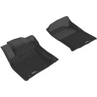 3D MAXpider Custom Fit KAGU Floor Mat (BLACK) Compatible with LEXUS GX460 2014-2023 - Front Row