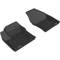 3D MAXpider Custom Fit Kagu Floor Mat (Black) Compatible with Toyota Prius 2016-2022 / Prius Prime 2017-2021 - Front Row