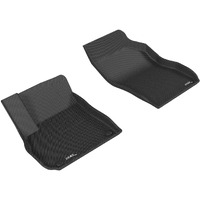 3D MAXpider Front Row Custom Fit All-Weather Floor Mat for Select Buick LaCrosse Models - Kagu Rubber (Black)
