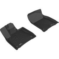 3D MAXpider Front Row Custom Fit All-Weather Floor Mat for Select Lexus RX/ RX Hybrid Models - Kagu Rubber (Black)