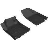 3D MAXpider Custom Fit KAGU Floor Mat (BLACK) Compatible with NISSAN MAXIMA 2016-2023 - Front Row