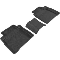 3D MAXpider Custom Fit KAGU Floor Mat (BLACK) Compatible with NISSAN MAXIMA 2016-2023 - Second Row
