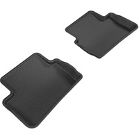3D MAXpider Second Row Custom Fit All-Weather Floor Mat for Select Mercedes-Benz GLA-Class Models - Kagu Rubber (Black)