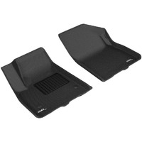 3D MAXpider Custom Fit KAGU Floor Mat (BLACK) Compatible with GMC/CHEVROLET ACADIA/BLAZER 2019-2023 - Front Row