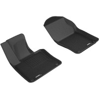 3D MAXpider Custom Fit KAGU Floor Mat (BLACK) Compatible with VOLVO S90/V90 2017-2023 - Front Row