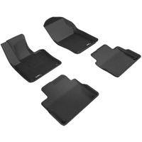 3D MAXpider Custom Fit Kagu Floor Mat (Black) Compatible with Volvo S90/ V90 2017-2025 - Full Set