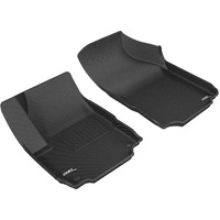 3D MAXpider Custom Fit Kagu Floor Mat (Black) Compatible with Chevrolet Equinox 2018-2024 - Front Row