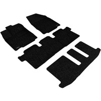 3D MAXpider Custom Fit KAGU Floor Mat (BLACK) for 2013-2020 NISSAN PATHFINDER - 1ST ROW 2ND ROW 3RD ROW