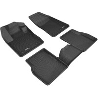 3D MAXpider Custom Fit Kagu Floor Mat (Black) Compatible with Jeep Compass 2017-2025 - Full Set