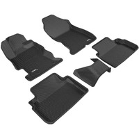 3D MAXpider Custom Fit Kagu Floor Mat (Black) Compatible with Subaru Impreza 2017-2023 / Crosstrek 2018-2023 - R1 R2