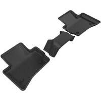 3D MAXpider Custom Fit Kagu Floor Mat (Black) Compatible with Jaguar F-Pace 2017-2025 / Land Rover Range Rover Velar 2018-2025 - Second Row