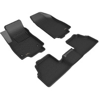 3D MAXpider Custom Fit Kagu Floor Mat (Black) Compatible with Chevrolet Trax 2014-2022 - Full Set