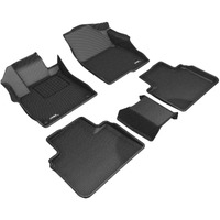 3D MAXpider Custom Fit Kagu Floor Mat (Black) Compatible with Honda Accord 2018-2022 - Full Set