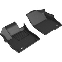3D MAXpider Custom Fit Kagu Floor Mat (Black) for 2018-2021 Honda Accord - 1ST Row