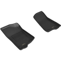 3D MAXpider Custom Fit KAGU Floor Mat (BLACK) Compatible with JEEP WRANGLER/GLADIATOR 2018-2023 - Front Row