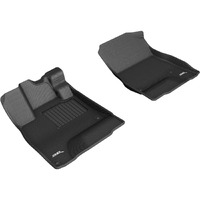 3D MAXpider Custom Fit Kagu Floor Mat (Black) Compatible with Honda Clarity Plug-In Hybrid 2018-2021 - Front Row