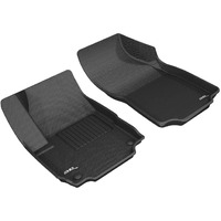 3D MAXpider Custom Fit Kagu Floor Mat (Black) Compatible with GMC Terrain 2018-2023 - Front Row