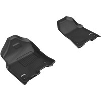 3D MAXpider Custom Fit Kagu Floor Mat (Black) Compatible with Dodge RAM 1500 Crew Cab 2019-2024 - Front Row