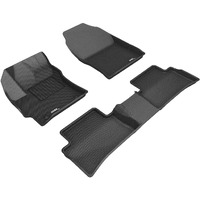 3D MAXpider Custom Fit Kagu Floor Mat (Black) Compatible with Toyota Corolla Hatchback 2019-2025 - Full Set