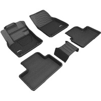 3D MAXpider Custom Fit Kagu Floor Mat (Black) Compatible with Volvo Xc40 2019-2025 - Full Set