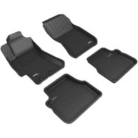 3D MAXpider Custom Fit Kagu Floor Mat (Black) Compatible with Subaru Impreza 2008-2011 / Impreza WRX/Impreza WRX STI 2008-2014 - Full Set