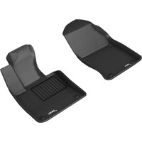 3D MAXpider Custom Fit Kagu Floor Mat (Black) Compatible with Volvo S60/V60/V60 Cross Country 2019-2023 - Front Row